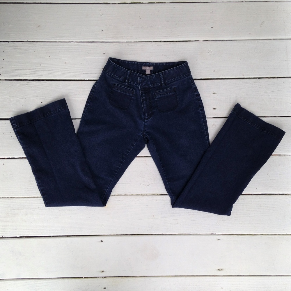 J. Jill Bootcut Stretch Womens Dark Blue Jeans 2 P